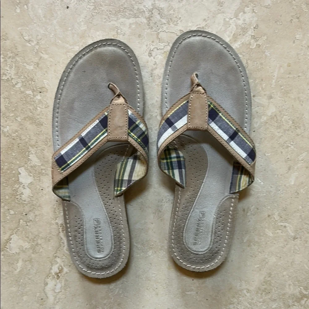 Sperry Plaid Strap Sandals